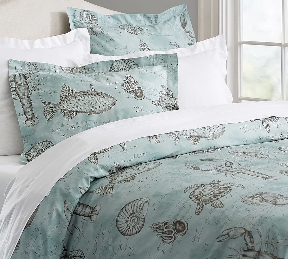 Seacrest Patterned Duvet Cover & Sham Pottery Barn