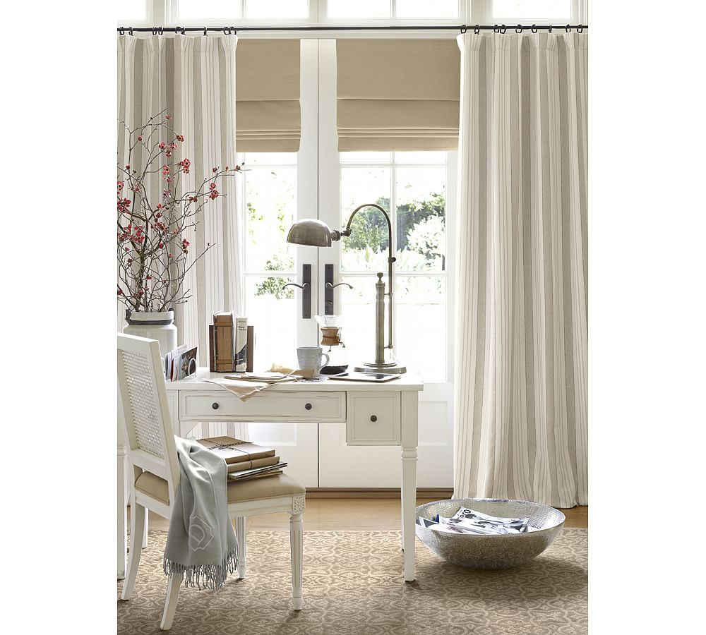 Carson Linen/Cotton Cordless Roman Shade Pottery Barn