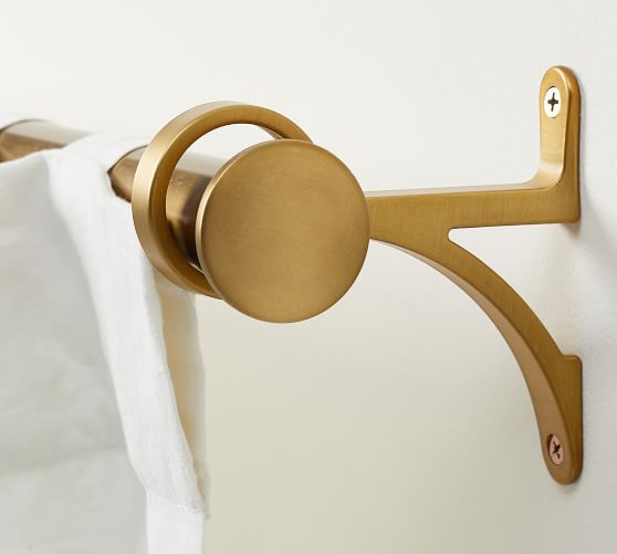 Brass Curtain Rod Bracket Pottery Barn