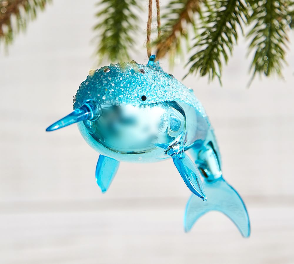 Narwhal Christmas Ornament 