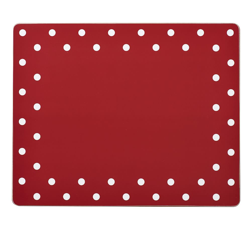 Polka Dot Rectangle Cork Placemat Pottery Barn