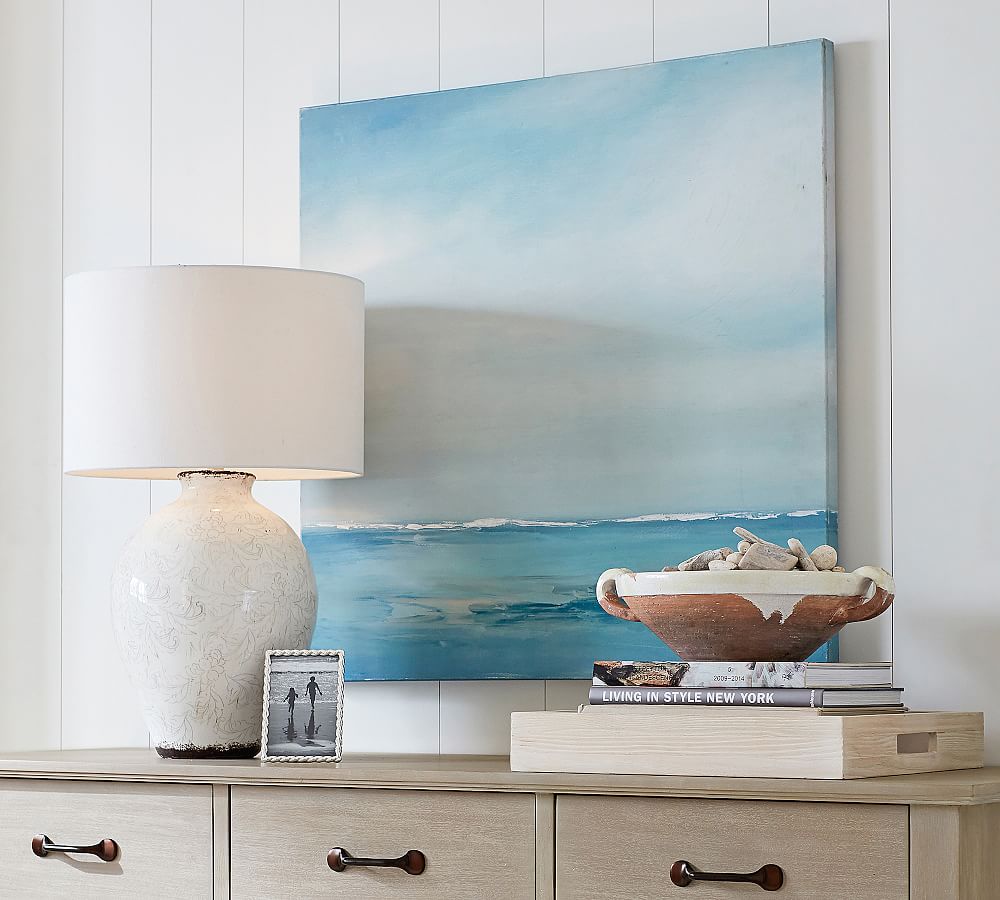 Abstract Oceanscape Canvas by Tricia Strickfaden | Pottery Barn
