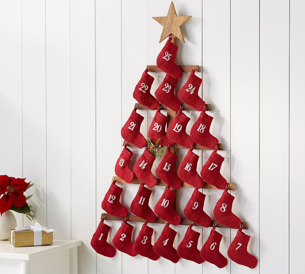 Stocking Tree Advent Calendar | Pottery Barn