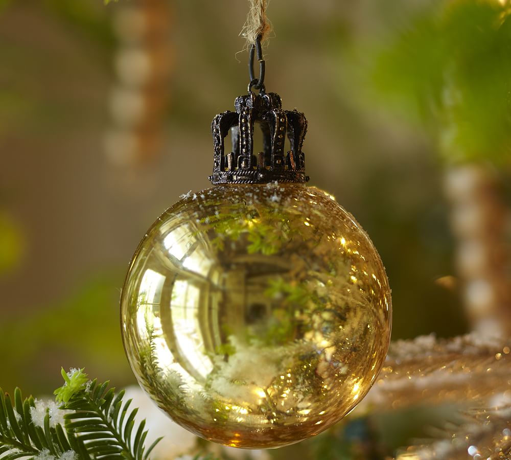 Gold Crown Christmas Ornament | Pottery Barn