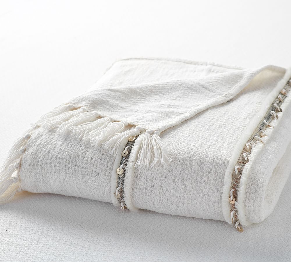 Casablanca Cotton Wedding Throw Blanket Pottery Barn