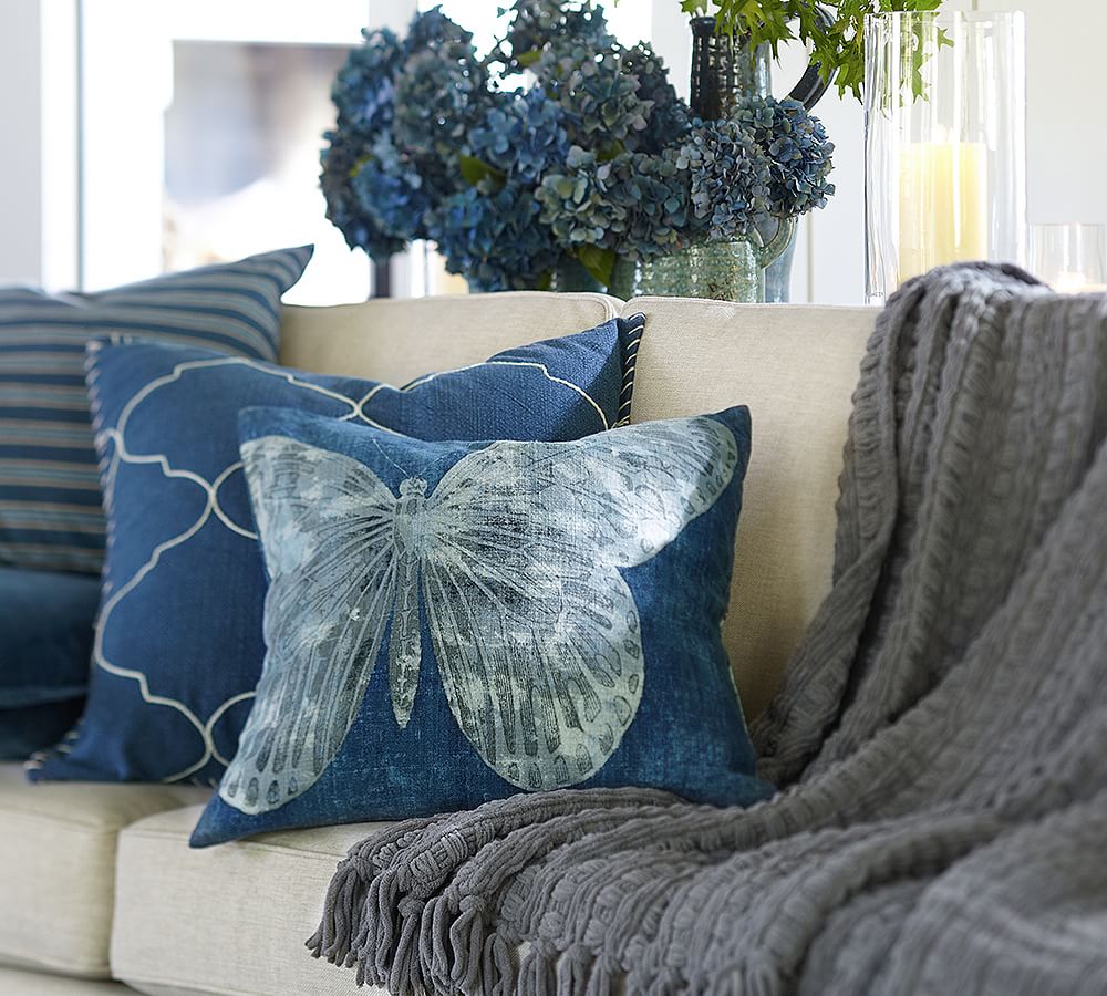 Chenille Basketweave Throw Blanket Pottery Barn