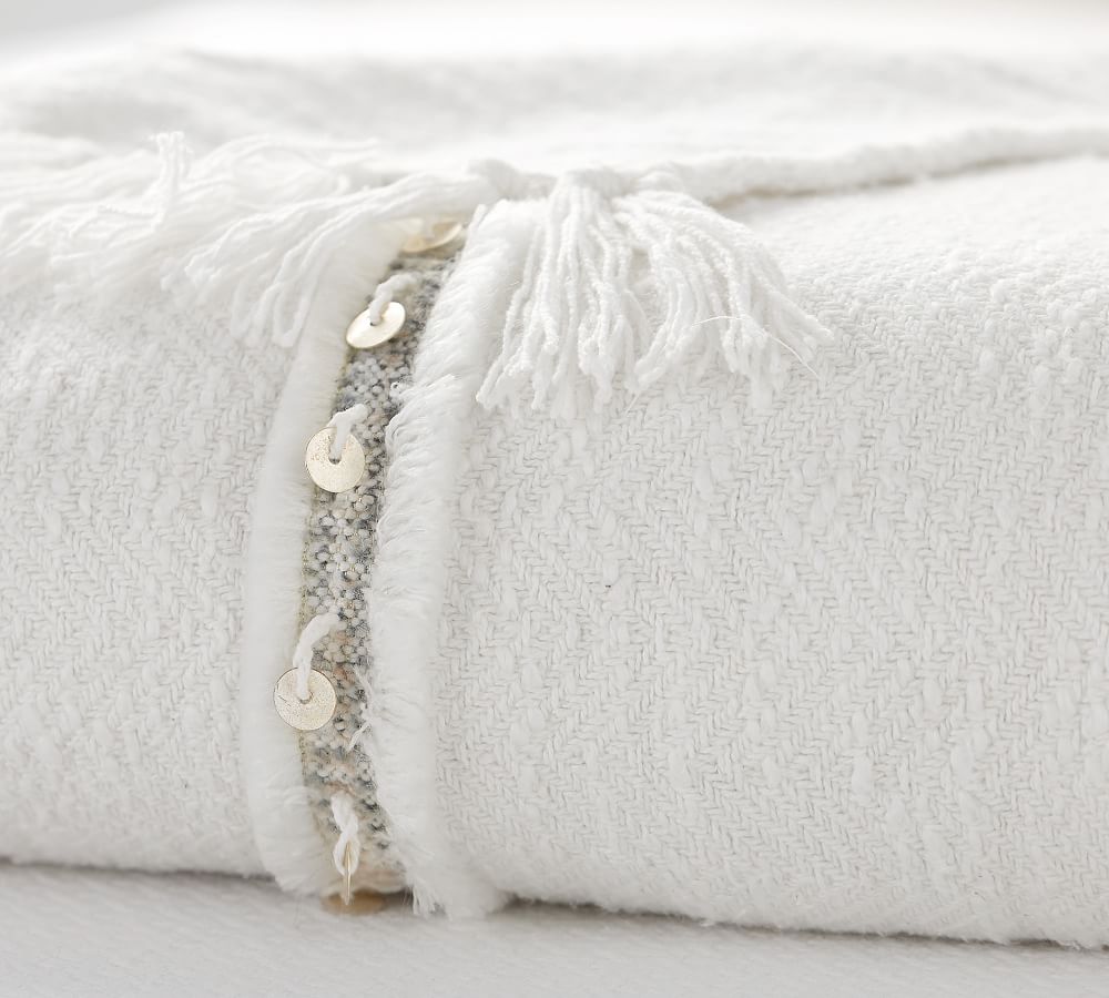 Casablanca Cotton Wedding Throw Blanket Pottery Barn