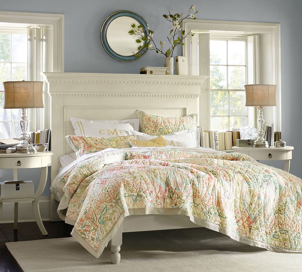 Bethany Paisley Whole Cloth Quilt & Shams | Pottery Barn