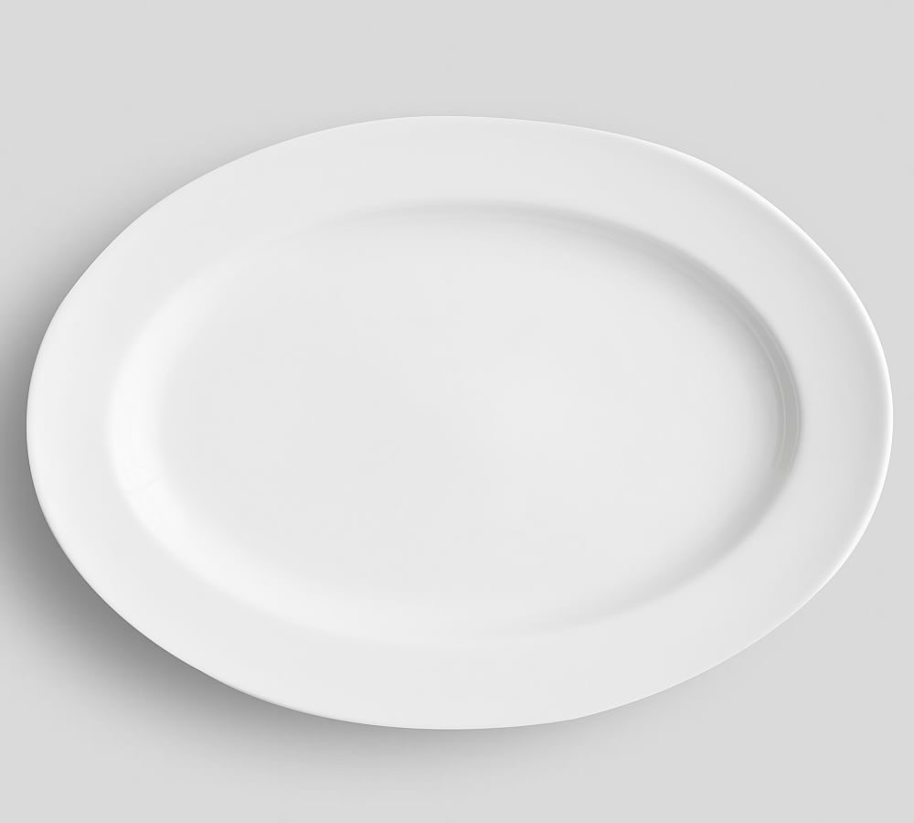 Classic Rim Porcelain Serving Platters Pottery Barn