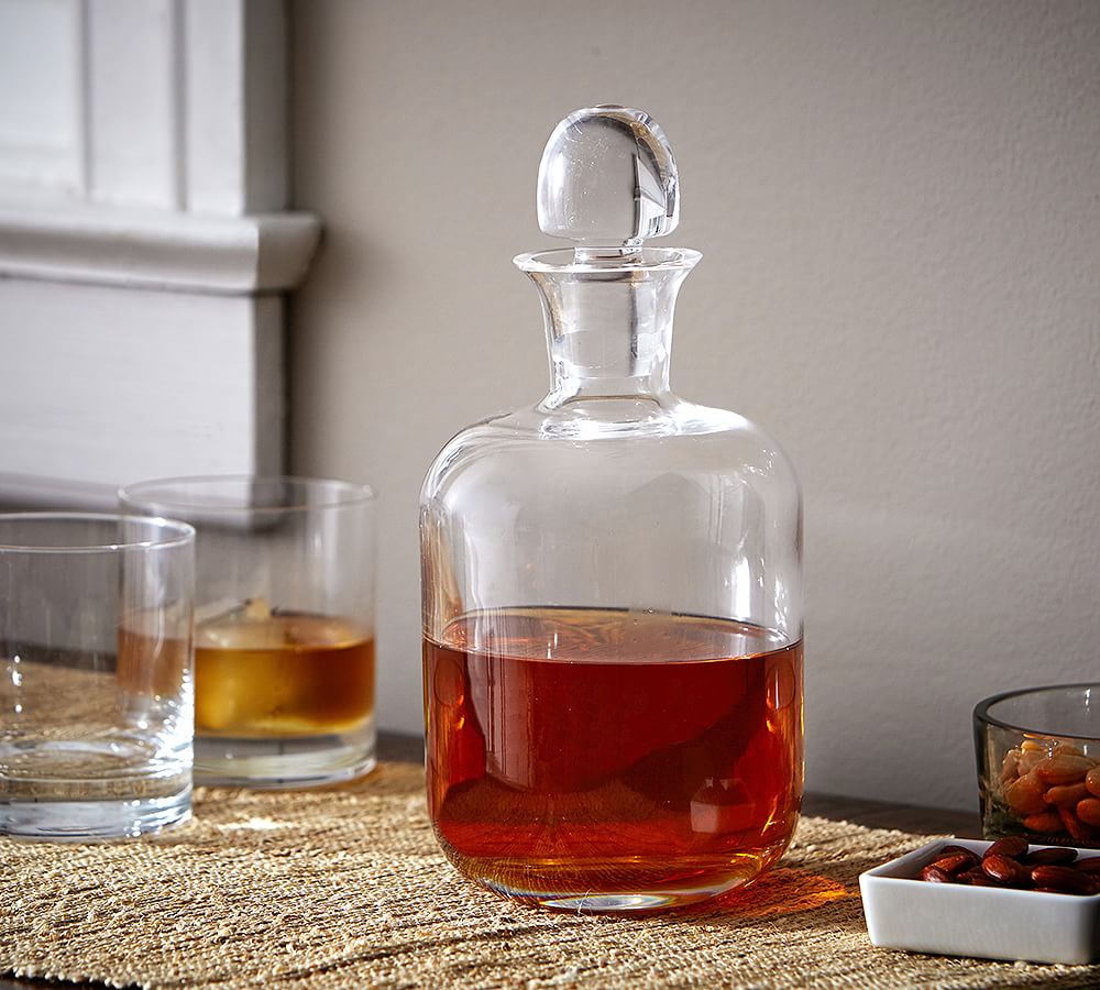 Rounded Decanter Bar Accessories Pottery Barn