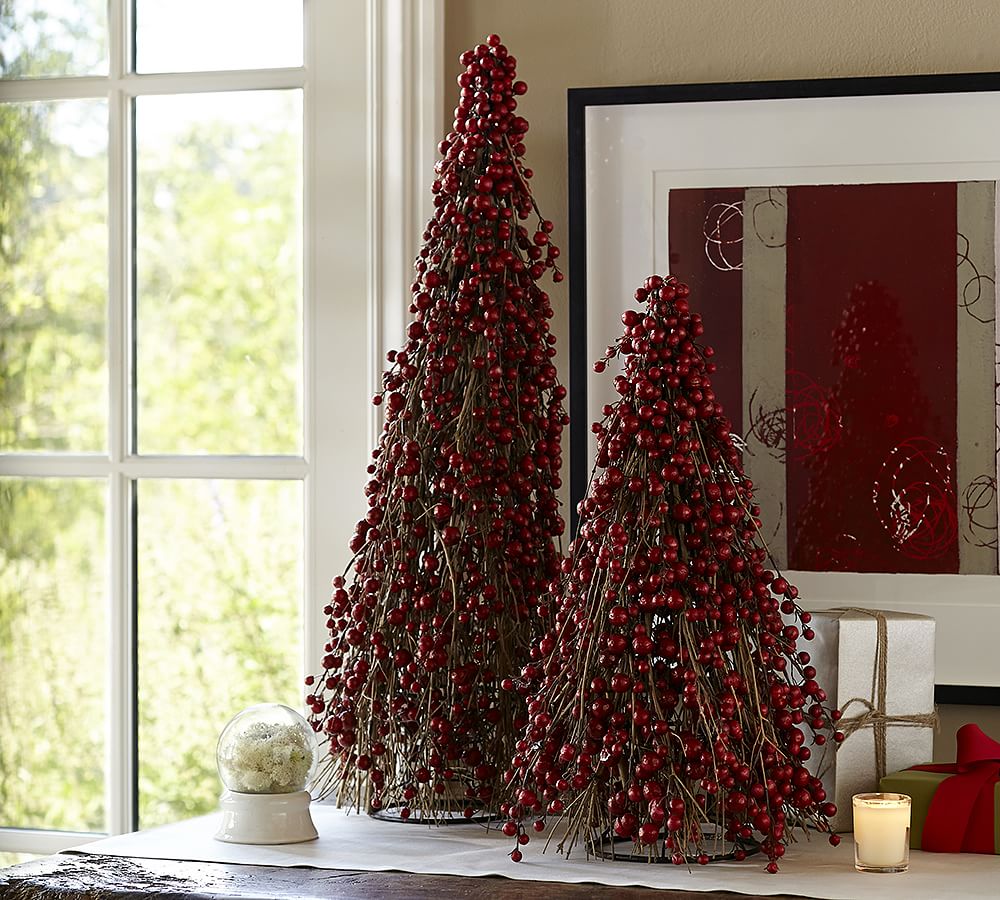 Red Berry Topiaries Pottery Barn