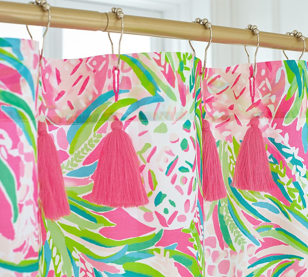 Lilly Pulitzer Alotta Colada Percale Shower Curtain Pottery Barn