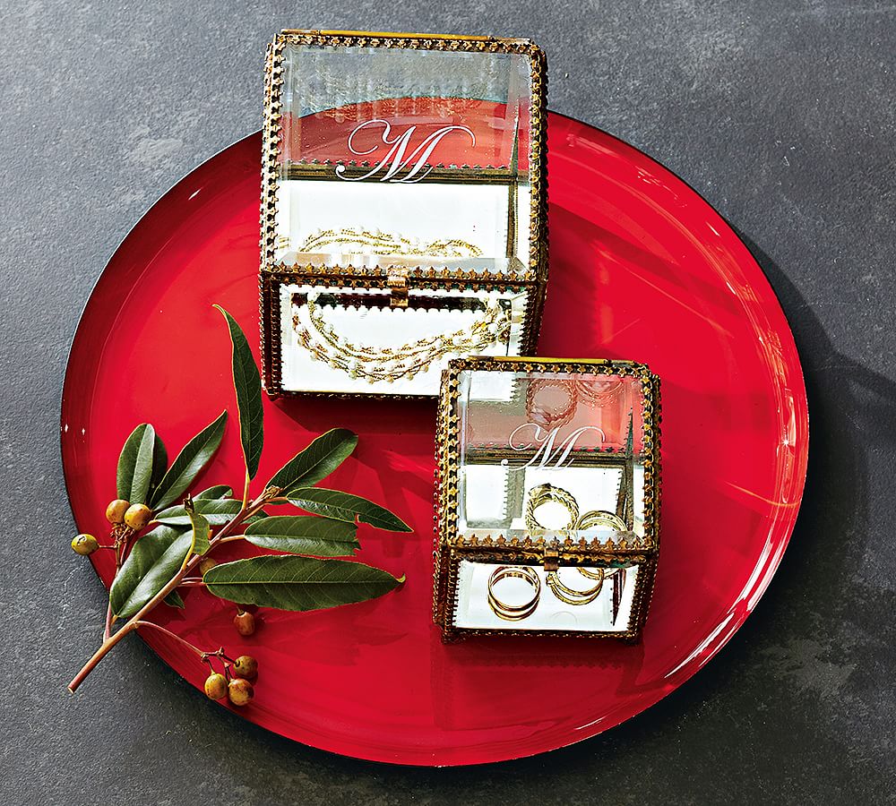 Elaine Glass Display Box Pottery Barn
