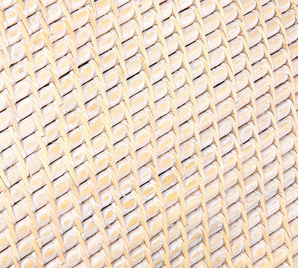 Honore Whitewash Woven Baskets Set of 2 Storage Basket Pottery Barn