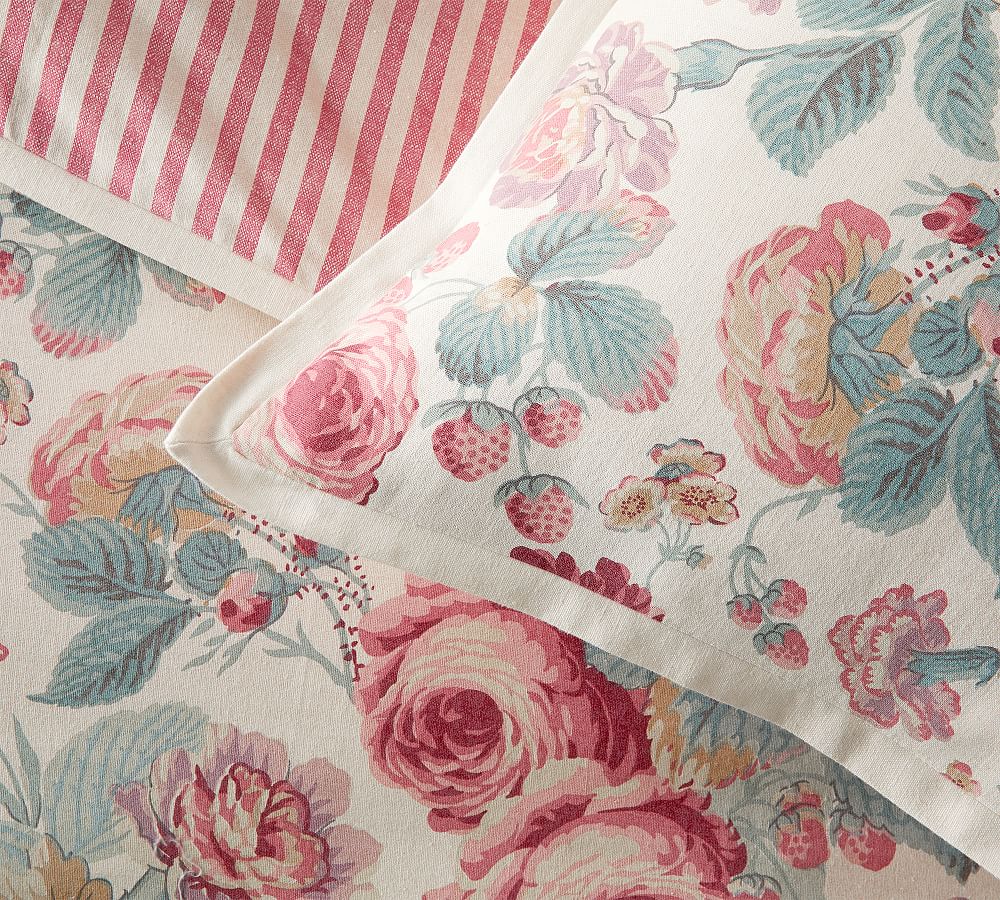 Elia Floral Reversible Pillow Sham Pottery Barn