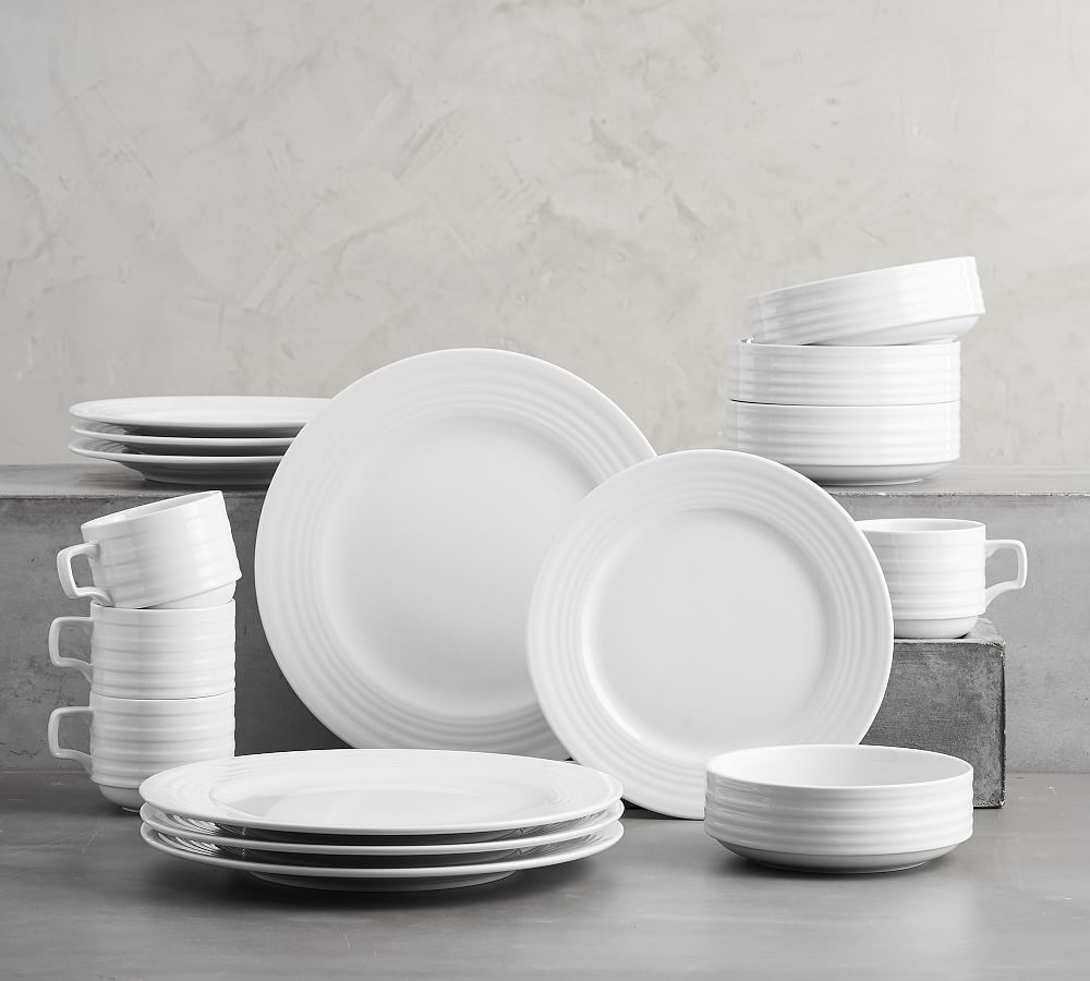 Brooklyn Stackable Dinnerware Set 16 Piece Pottery Barn