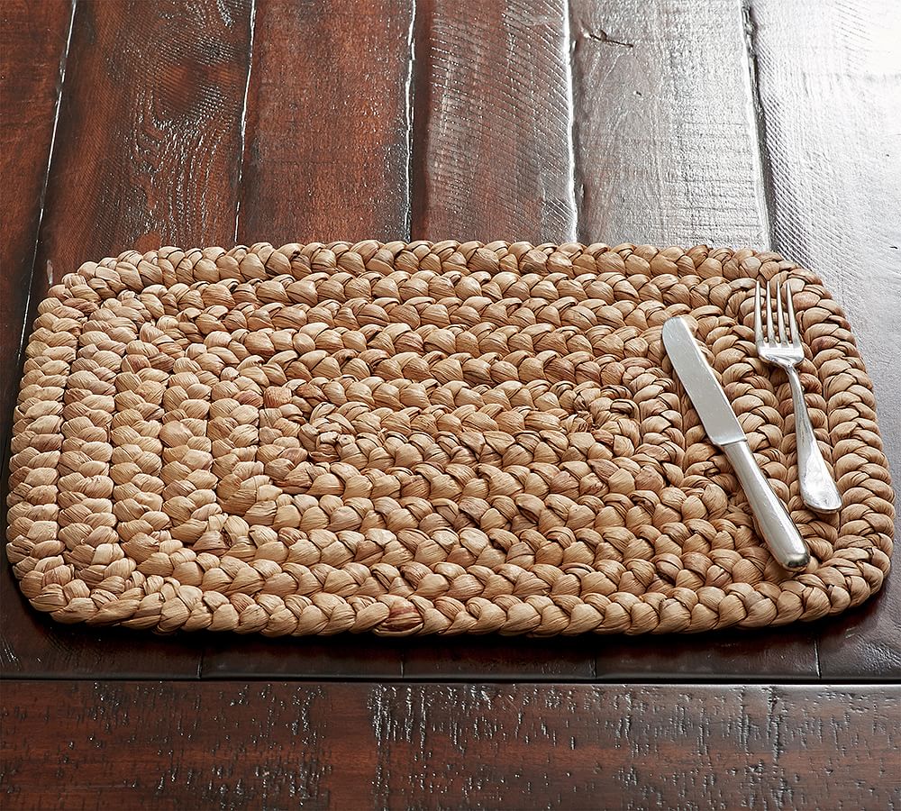 Water Hyacinth Rectangular Placemat Pottery Barn