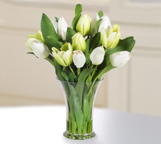 Fake Tulips In Vase