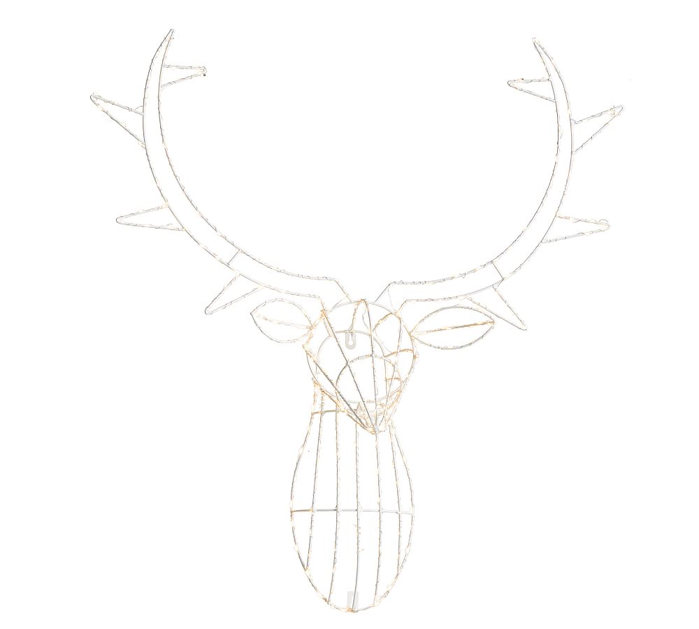 Light Up Deer Head Wall Art Pottery Barn