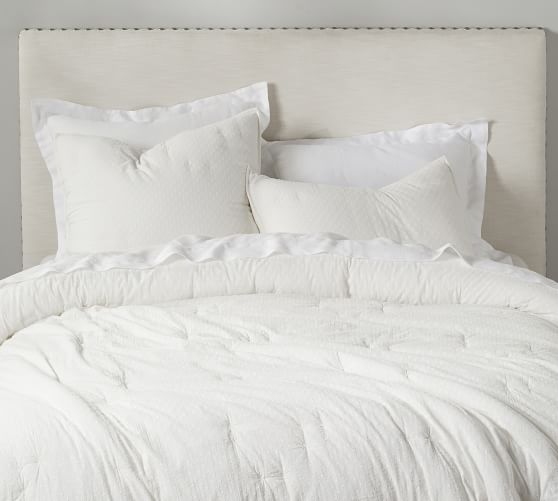 Monique Lhuillier Snowfall Cotton Quilt & Sham | Pottery Barn