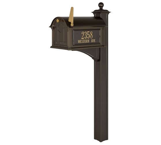 Balmoral Mailbox Plaque & Post | Pottery Barn