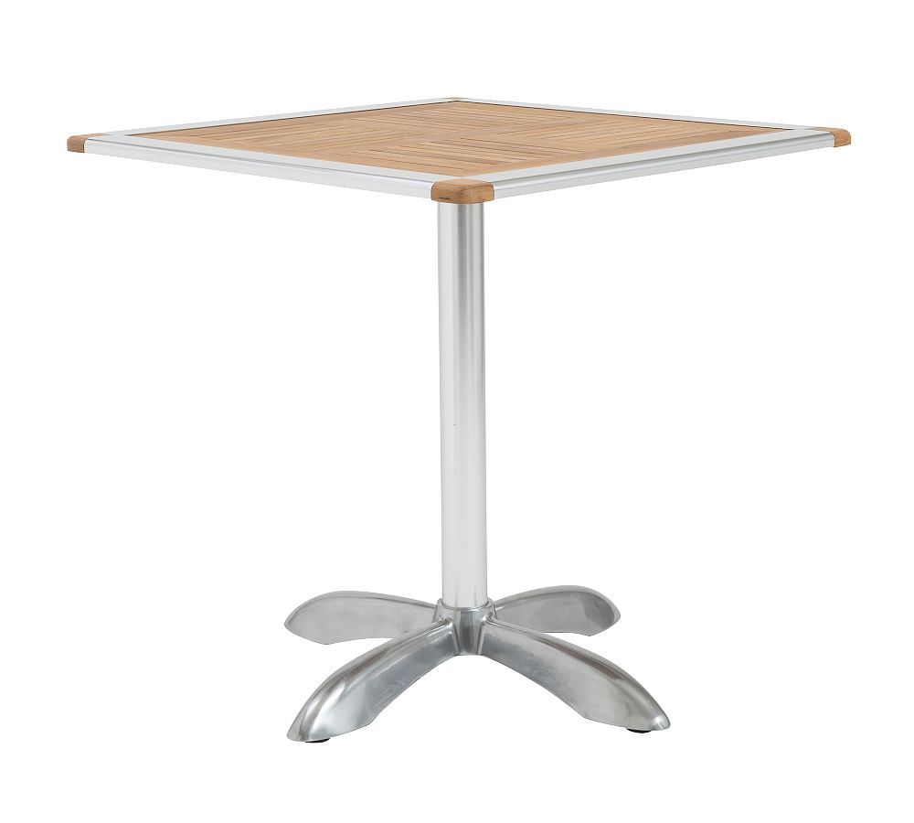 Matson 28" Metal & FSC® Teak Bistro Table Pottery Barn