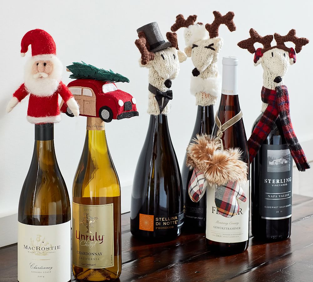 Felt Santa Wine Stopper| Wine Accessories | Pottery Barn