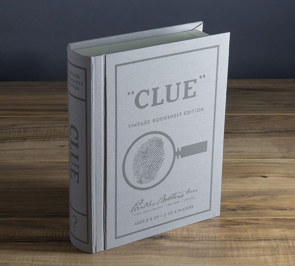 Linen Book Board Games Set of 3 Game Room Games Pottery Barn