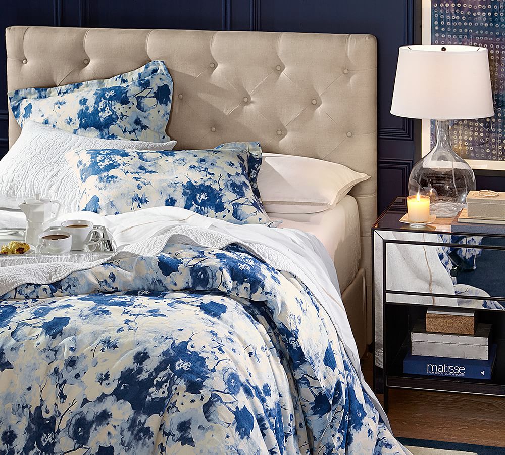 Alexa Watercolor Patterned Duvet Cover & Sham | Pottery Barn