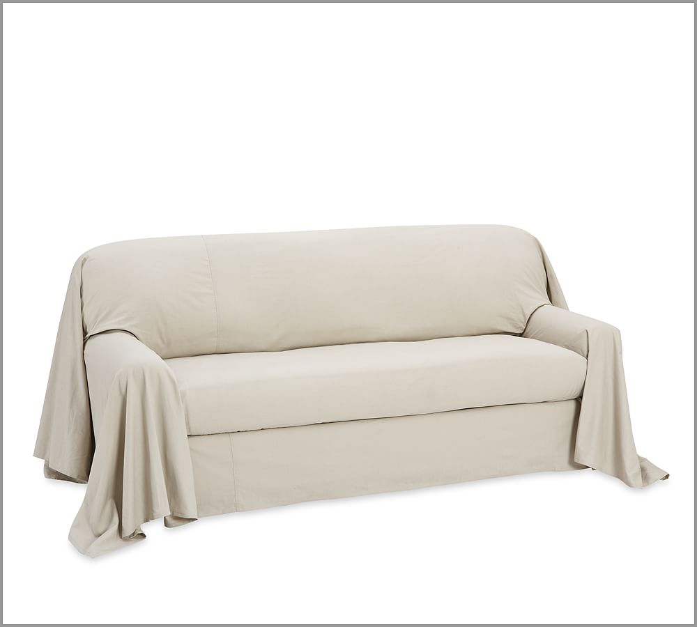 Cotton/Linen Separate Seat Dropcloth Slipcover Pottery Barn