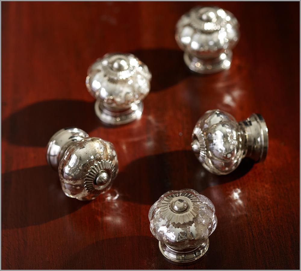 Mercury Glass Knob Pottery Barn