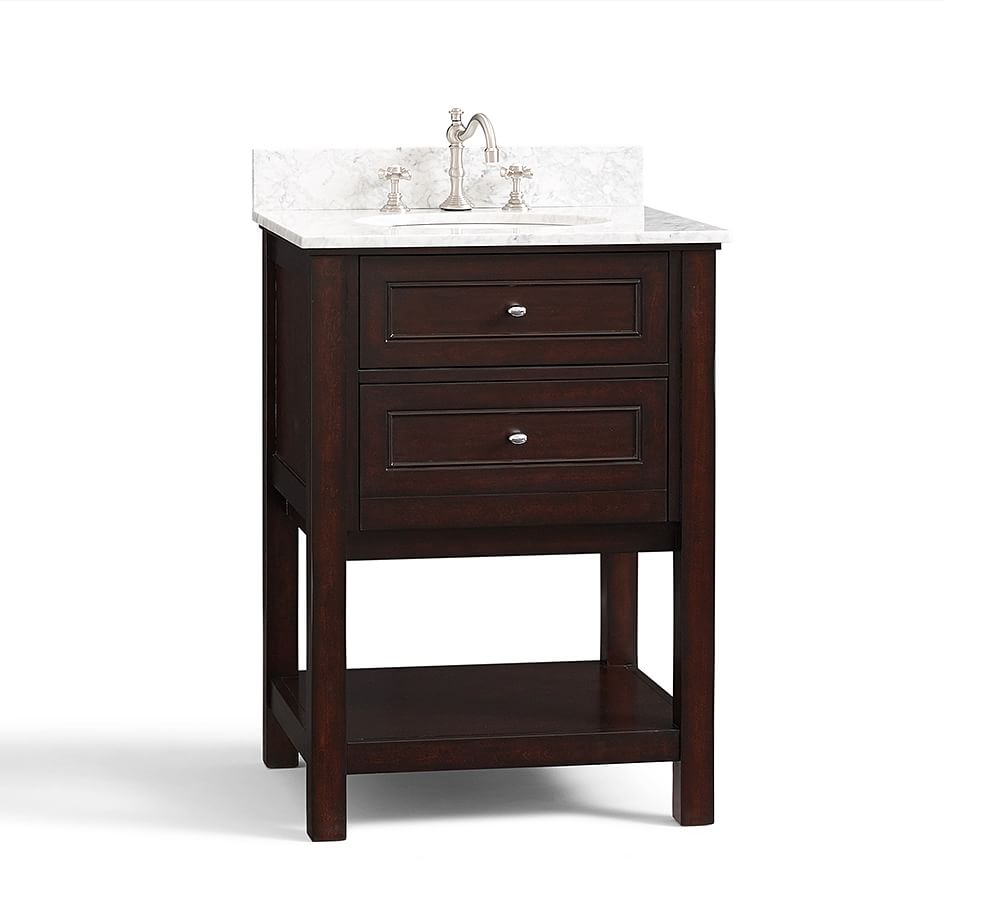 Classic Single Sink Mini Console Espresso Finish Pottery Barn