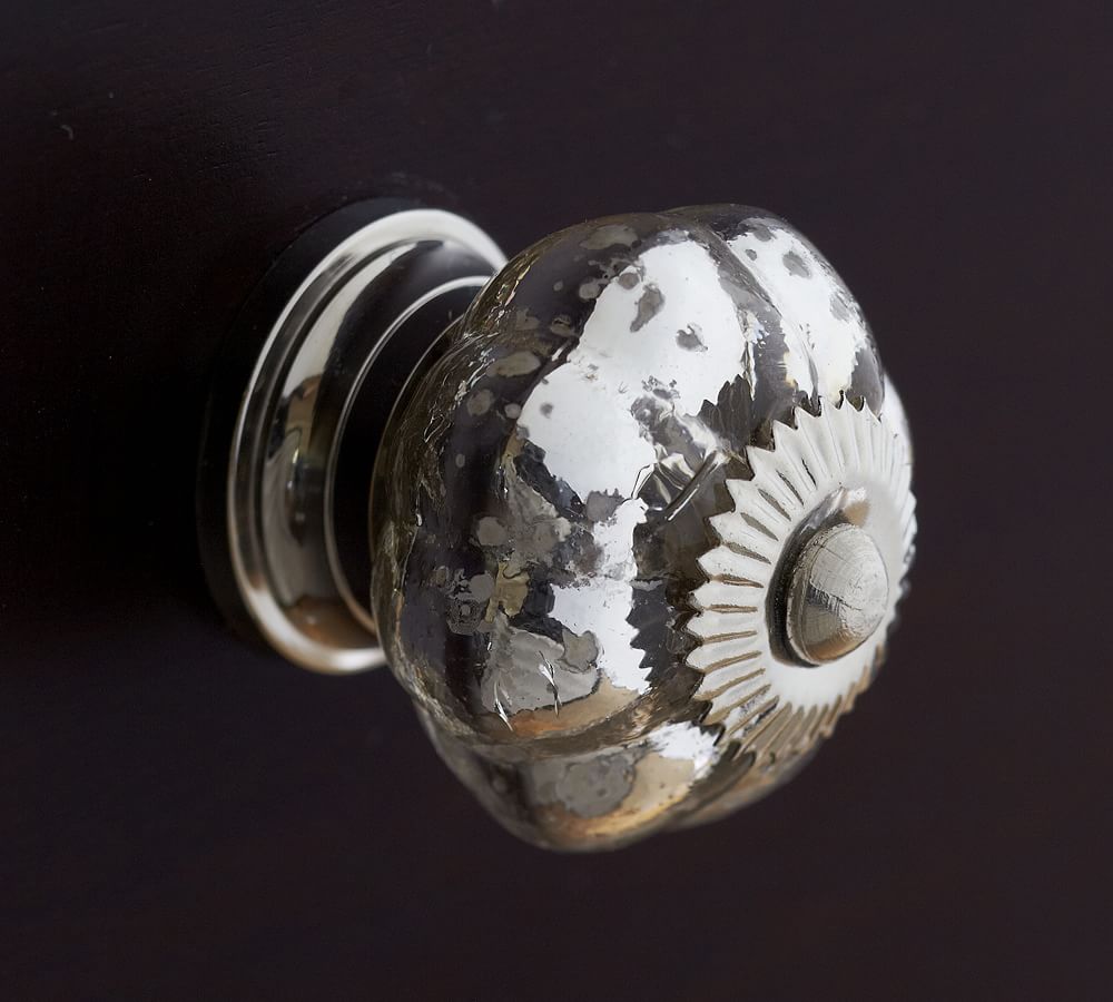 Mercury Glass Knob Pottery Barn