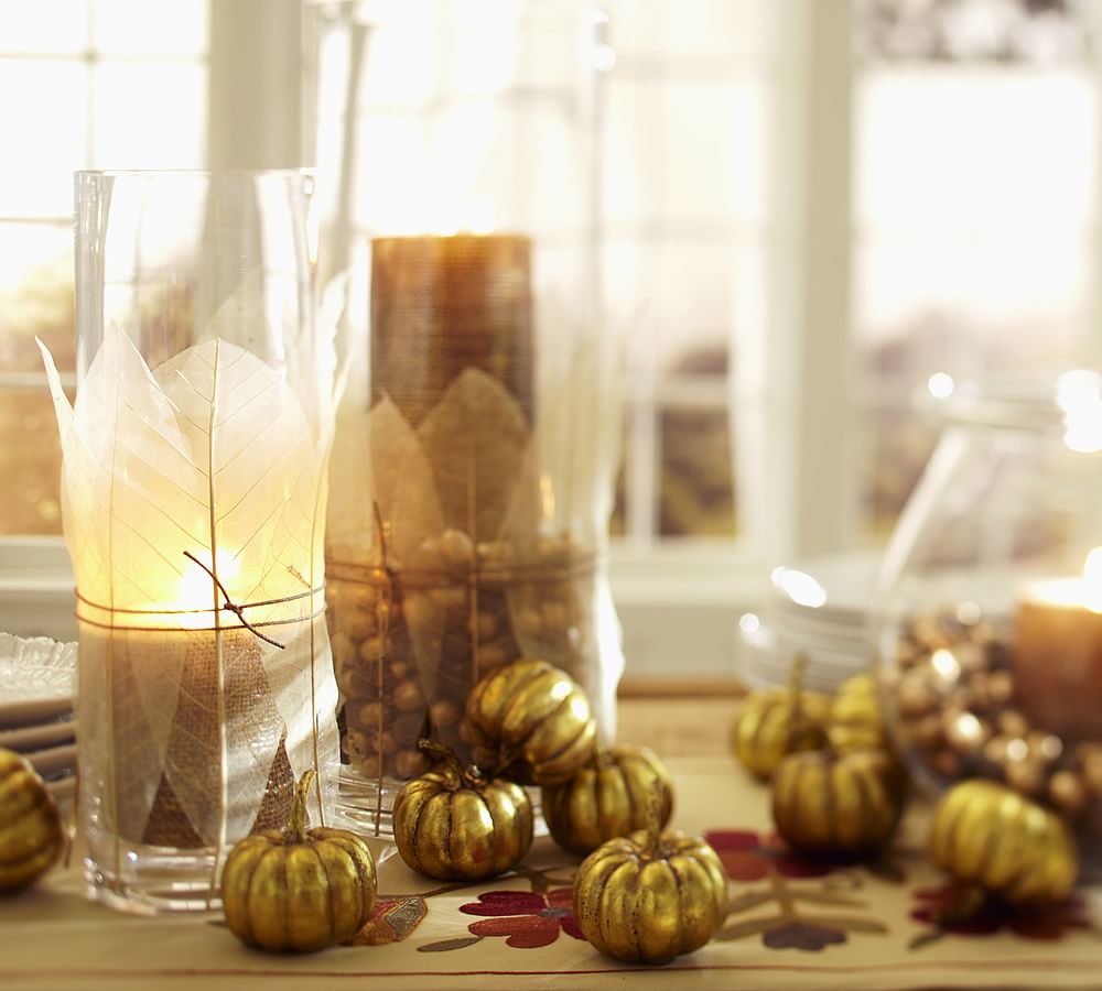 Gold Pumpkin Vase Filler Pottery Barn