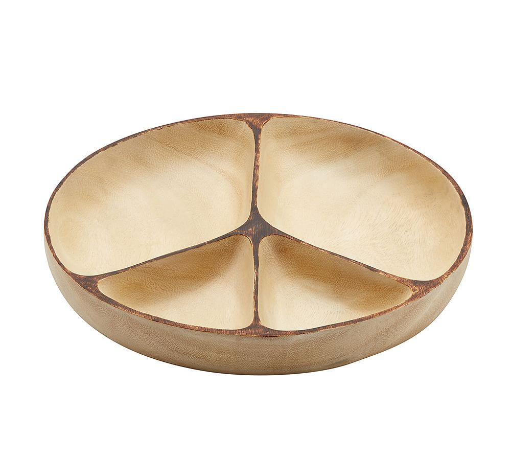 Peace Natural Wood Condiment Bowl Pottery Barn