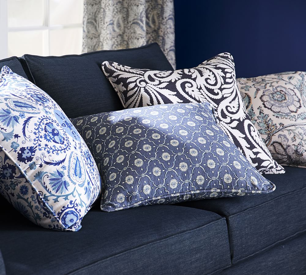 Wynnfield Paisley Printed Throw Pillow Cover | Pottery Barn