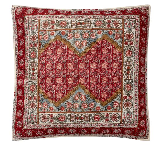 Zarina Print Reversible Cotton Quilt & Sham Pottery Barn