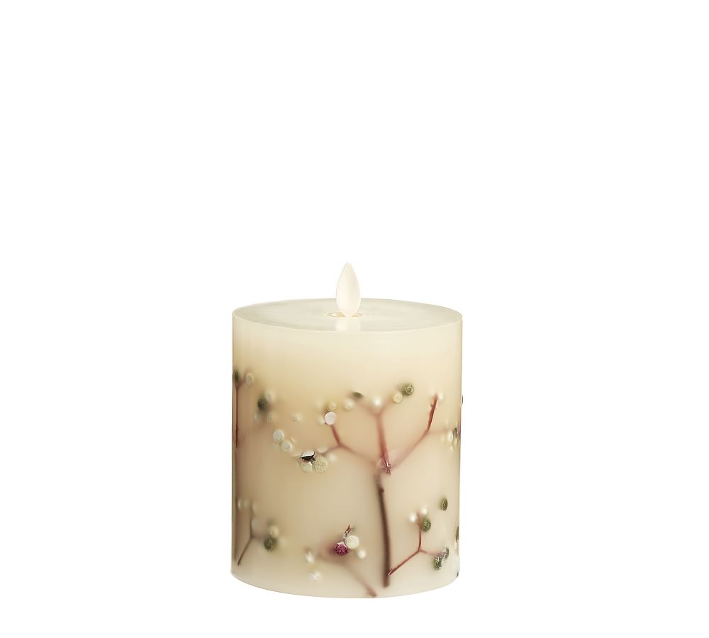 Premium Flicker Flameless Wax Candle Peppercorns Pottery Barn