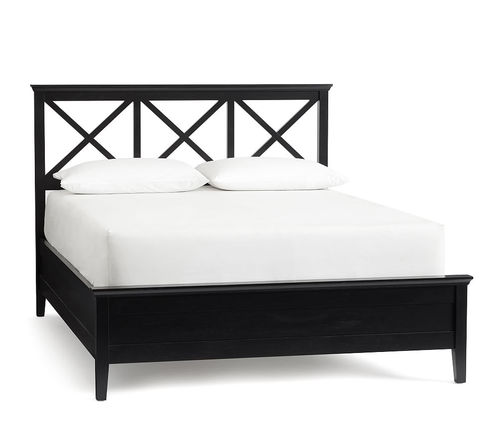 Clara Lattice Bed, Black Pottery Barn