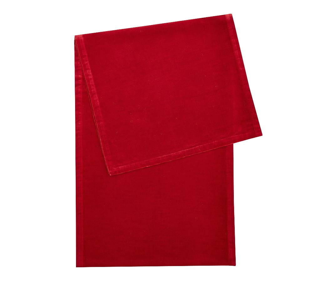 Velvet Table Runner Pottery Barn