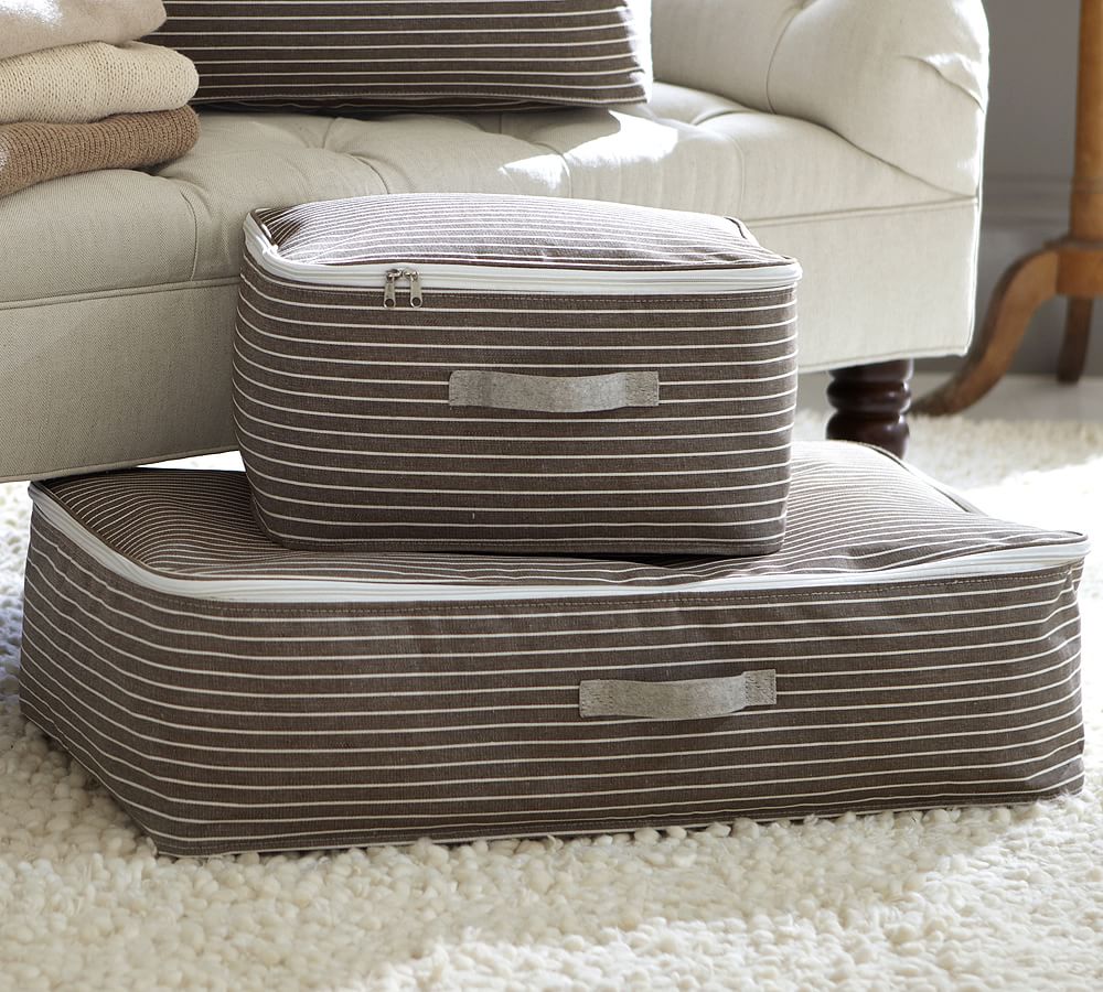 Fabric Collapsible Blanket Box Pottery Barn