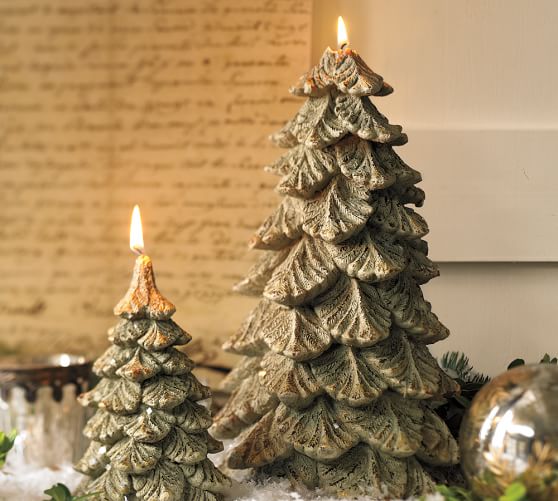 Icy Trees Candle Pottery Barn