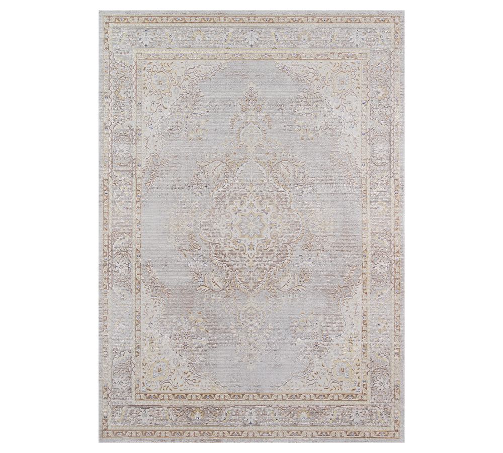 Porcelain Blue Carina Persian Rug Pottery Barn
