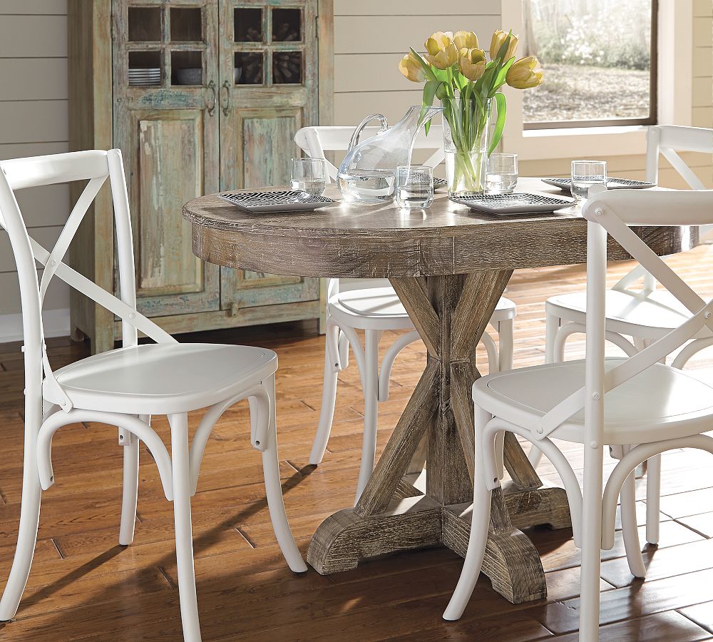 Hyeres Oval Pedestal Dining Table Pottery Barn