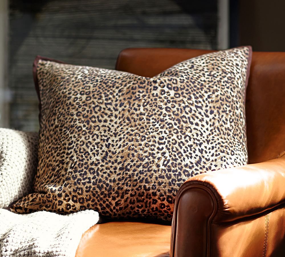 Cheetah Throw Pillow Cover Pottery Barn