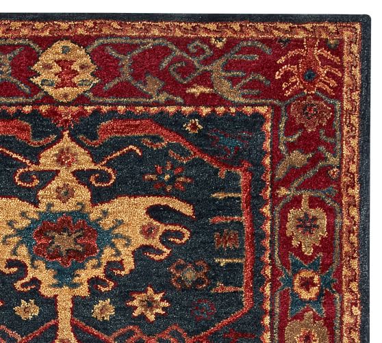 Channing PersianStyle Hand Tufted Wool Rug Swatch Pottery Barn