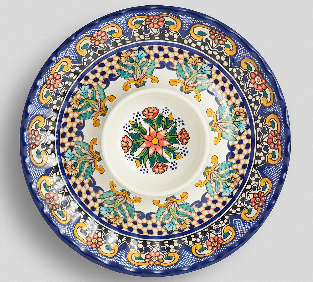 Del Sol Melamine Chip & Dip Server Pottery Barn