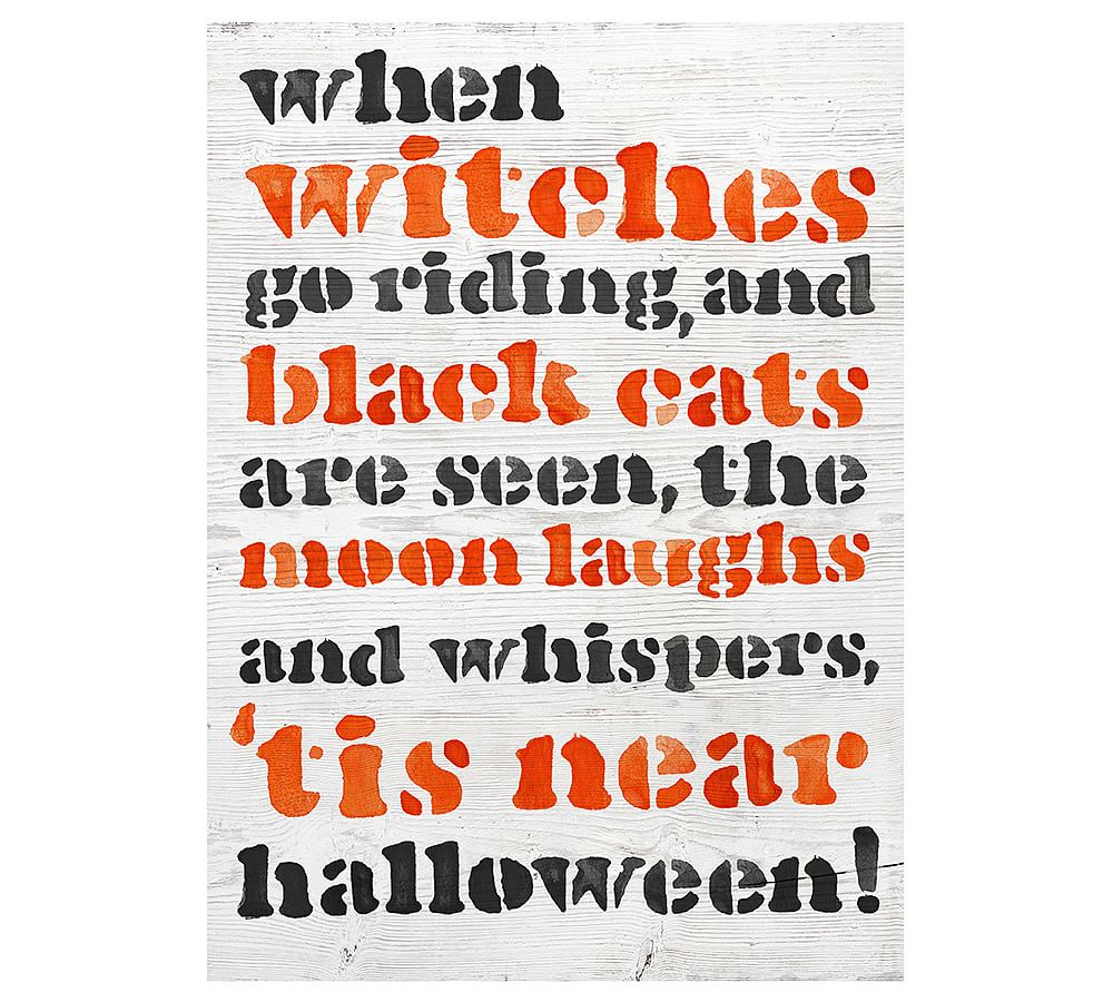 When Witches Go Riding - Wood | Pottery Barn