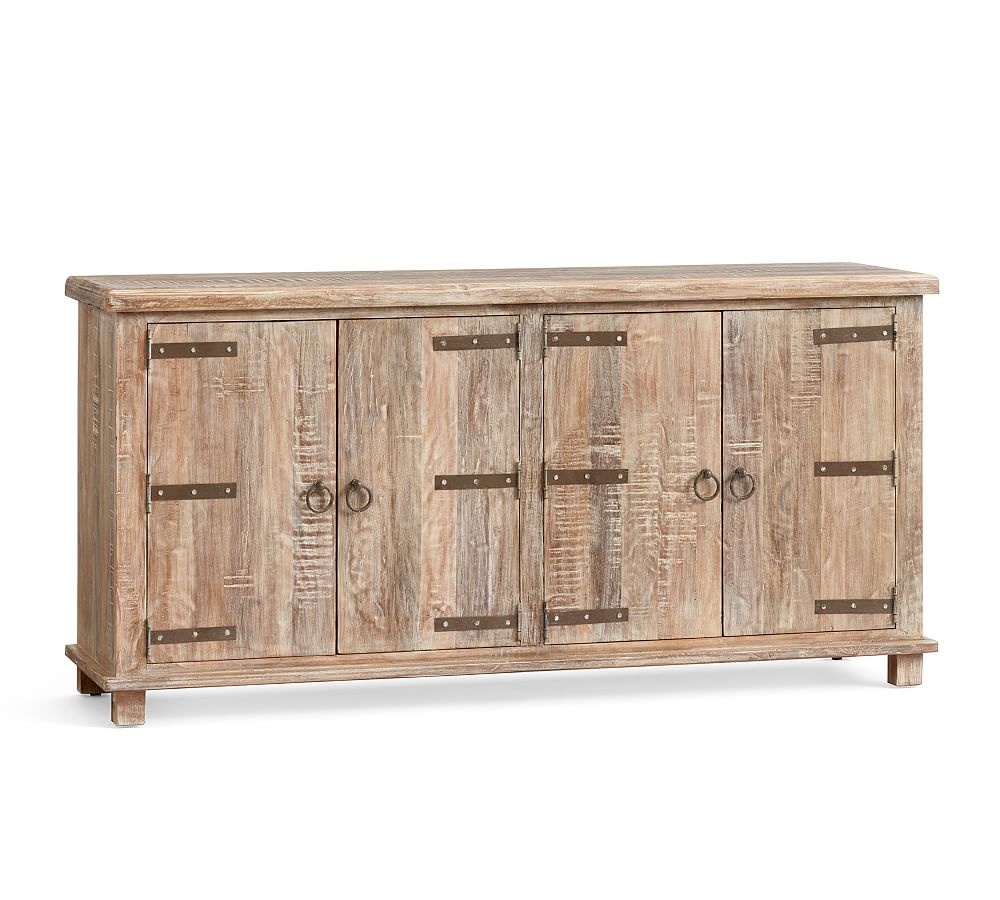 Kaplan Reclaimed Wood Media Console Pottery Barn