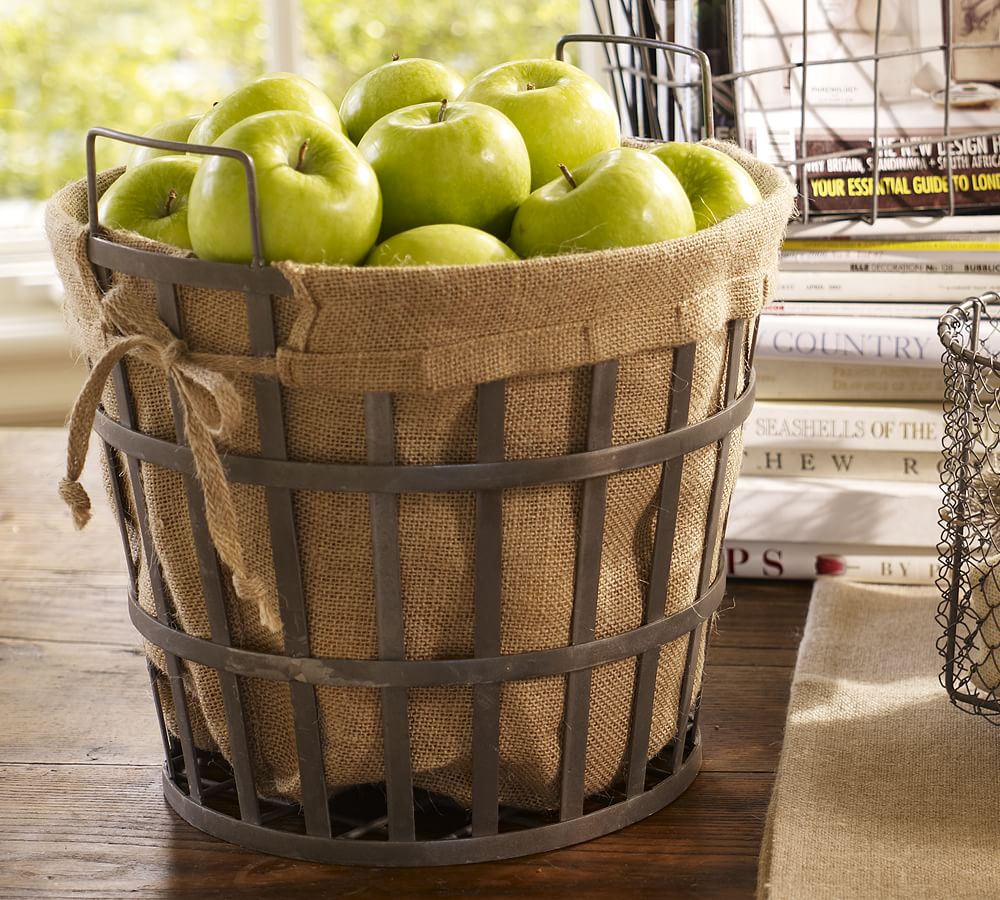 Wire Bushel Basket Pottery Barn